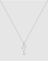 Elli Jewelry - Necklace Spiral Shell Pearl 925 Sterling Silver