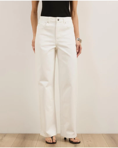 Atmos&Here - Mabel High Rise Wide Leg Jeans