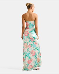 Forever New - Kai Strapless Satin Maxi Dress