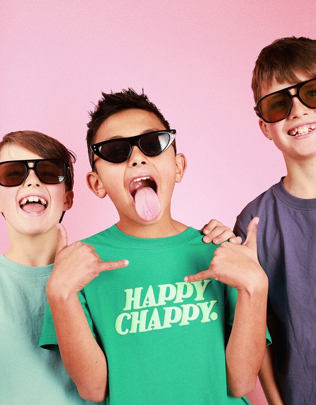 Skwosh - Happy Chappy Kids Slang Tee in Green