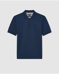 Politix - Davis Zip-up Knit Polo