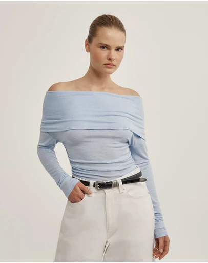 Witchery - Off Shoulder Long-sleeve Top
