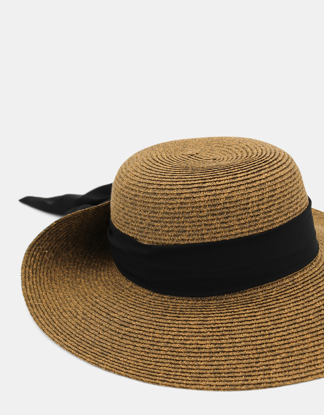 Morgan & Taylor - Shay Braided Straw Sun Hat in Brown