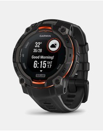 Garmin - Instinct 3 45mm Solar Black Bezel with Black Band