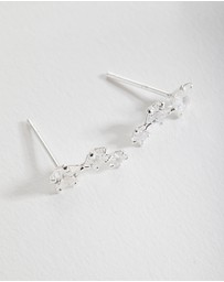 Lovisa - Sterling Silver Cubic Zirconia Star Crawler Earrings