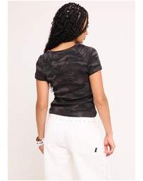 Neon Hart - Waffle Camo Henley T-Shirt