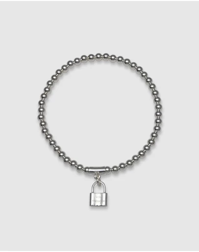Von Treskow - Von Treskow Padlock Stretchy Bracelet