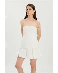 Bardot - Helenia Pleated Linen Skort