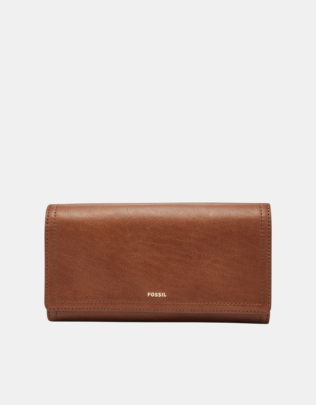 Fossil - Logan Brown RFID Flap Clutch