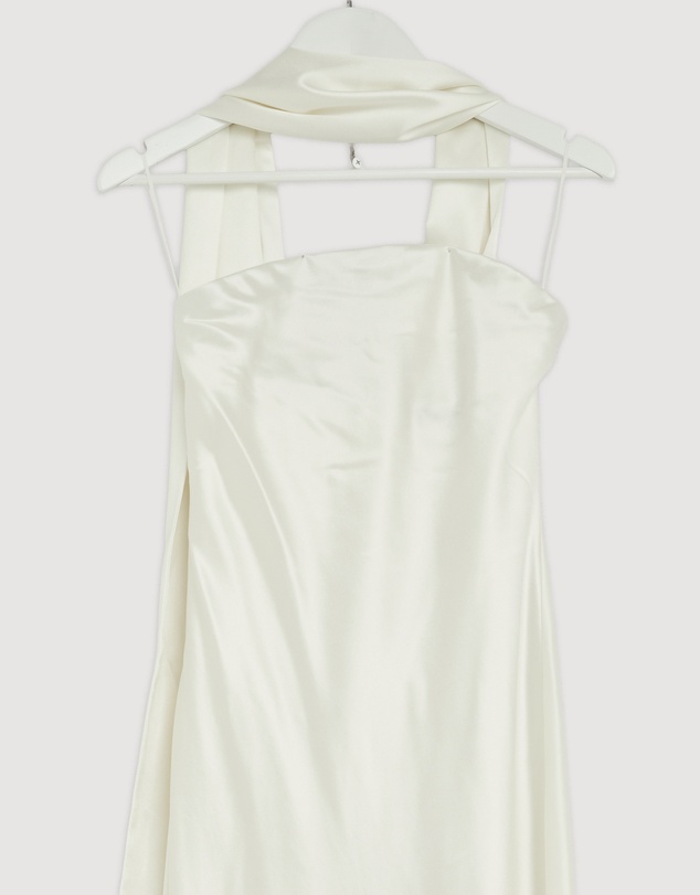 Revibe - Repaired MISHA Lilia Sash Neck Maxi Dress - AU 10