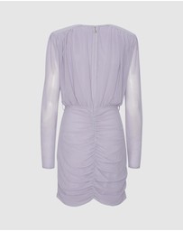 ROTATE - Crepe Mini Gathered Dress