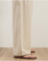 Atmos&Here Curvy - Charlie Wide Leg Stripe Pants