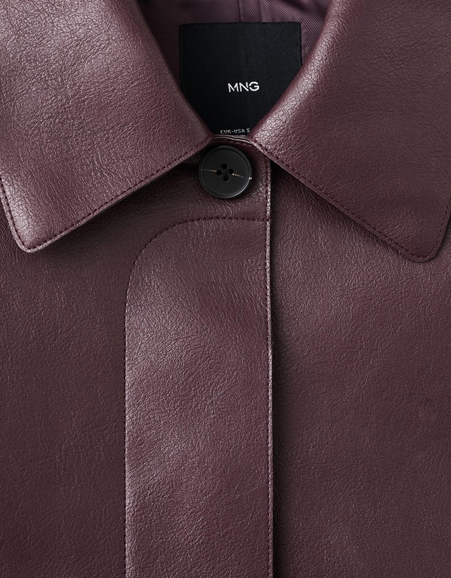 M.N.G - Faux-Leather Jacket With Pockets