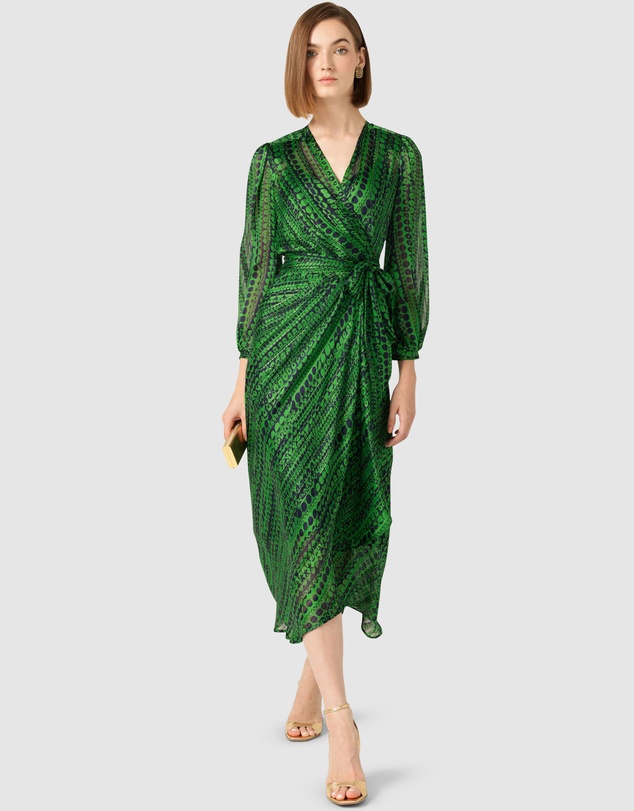 SACHA DRAKE - Savoir Midi Wrap Dress
