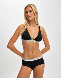 Cotton On Body - Branded Cotton Plunge Triangle Bralette
