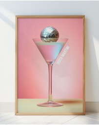 Olive et Oriel - Disco Martini 1 by Andreas Magnusson Art Print