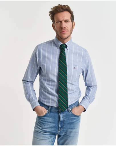 Gant - Regular Fit Striped Classic Oxford Shirt