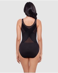 Miraclesuit Shapewear - Back Wrap Padded Cup Back Support Bodysuit Shaper