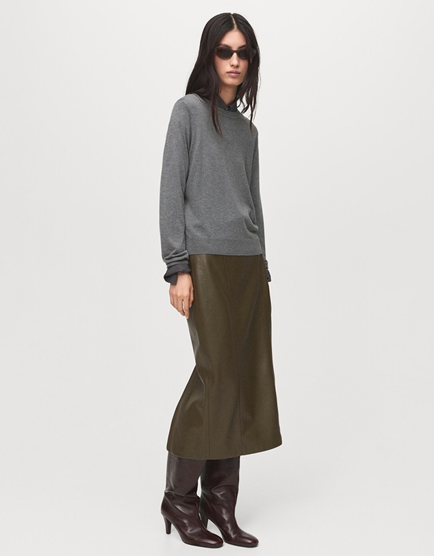 M.N.G - Fine-Knit Crew-Neck Sweater