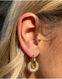 Izoa - Sofia Huggie Earrings