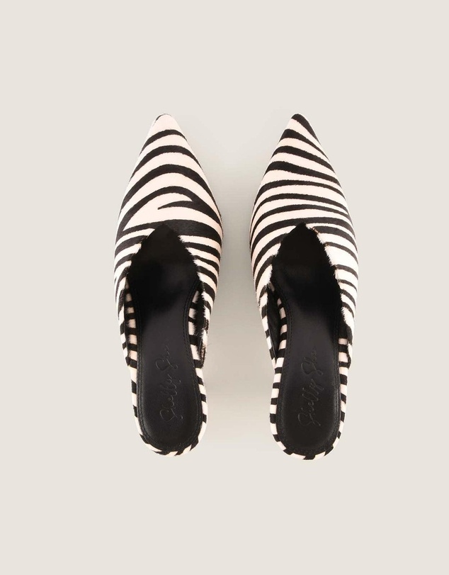 Shelly Shen - Blake Low Heels Zebra