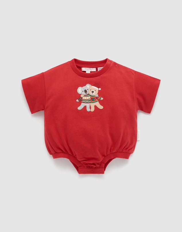 Purebaby - Christmas Hugs Bodysuit-Kids-Babies