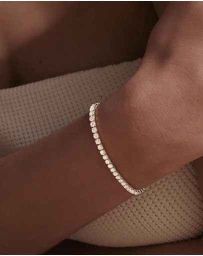 SAINT VALENTINE - Aspen Tennis Bracelet - Silver