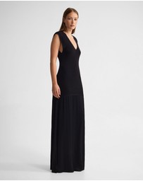 Oxford - Sydney Knit Dress With Woven Skirt