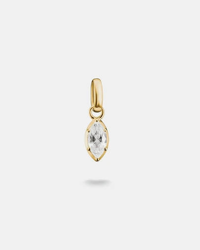 THOMAS SABO - Gold-Plated April Birthstone Charm