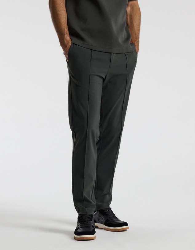 Calibre - Technical Knit Pintucked Pants Khaki