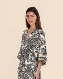 Gingerlilly - Annie Cotton Sateen Robe