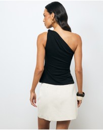 AERE - Manon One Shoulder Top