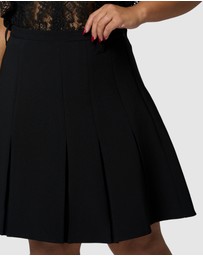 Sunday In The City - Empire Pleated Mini Skirt