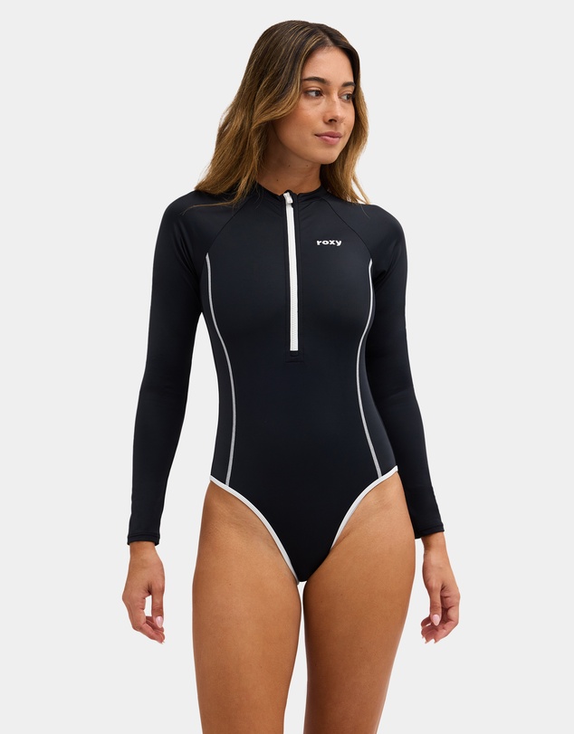 Roxy - Womens Active Long Sleeve One Piece Swimsuit