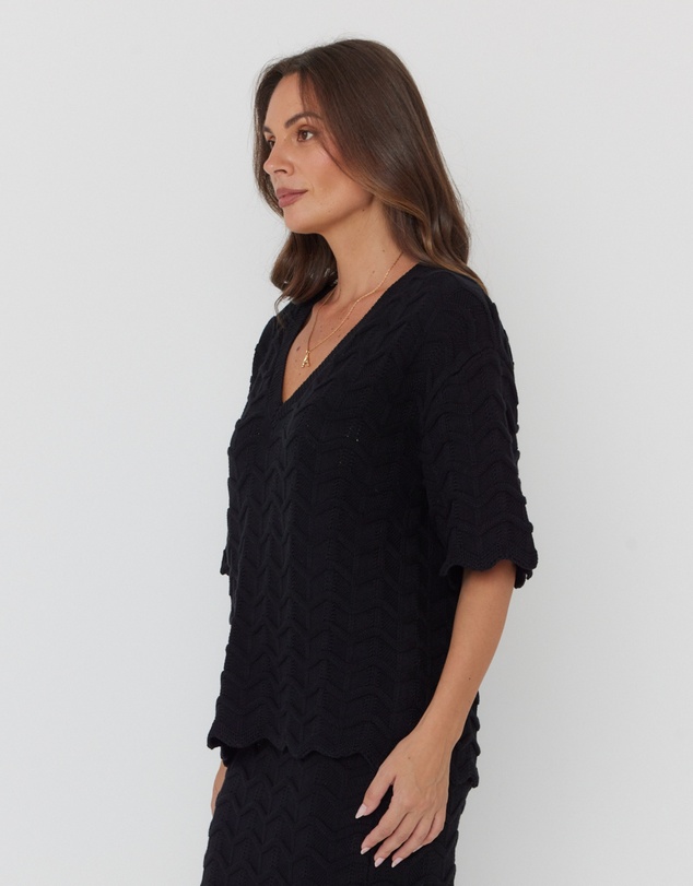 ALEXANDRA - Agape Top Black