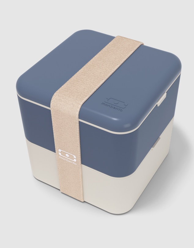 Monbento - Monbento Mb Square Bento Box - Blue Natural