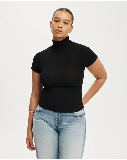 Cotton On - Close Knit Ss Roll Neck