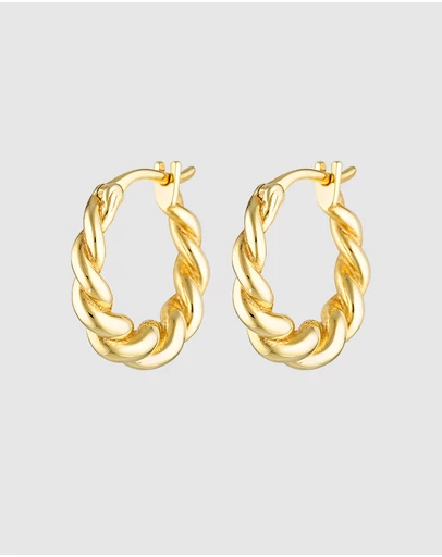 HOUSE OF SLANI - Xenia Twisted Croissant Hoops