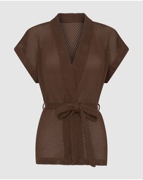 Arms Of Eve - Sardinia Wrap Top - Chocolate