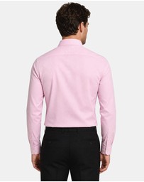 Henry Bucks - HENRY SARTORIAL Bamboo Easy Care Shirt PINK