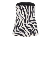 City Chic - Strapless Zebra Fever Top