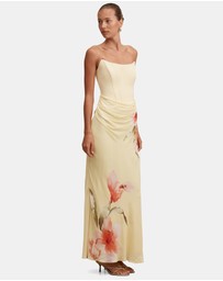 Forever New - Isra Printed Strapless Maxi Dress