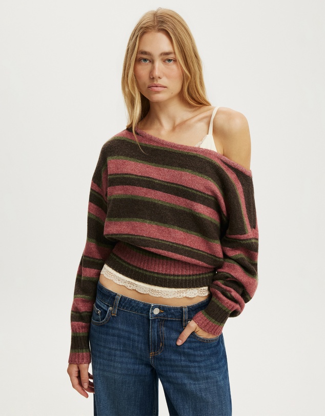 Cotton On - Softest Luxe Off Shoulder Knit Top