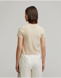 Oxford - Olivia Crop Knit Top