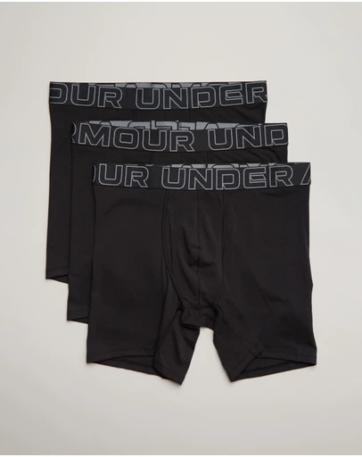 Under Armour - Under Armour Mens Charged Cotton 6-inch 3 Pack