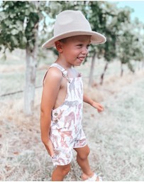 WITH LOVE FOR KIDS - Everett Short Denim Overalls - Babies - Kids