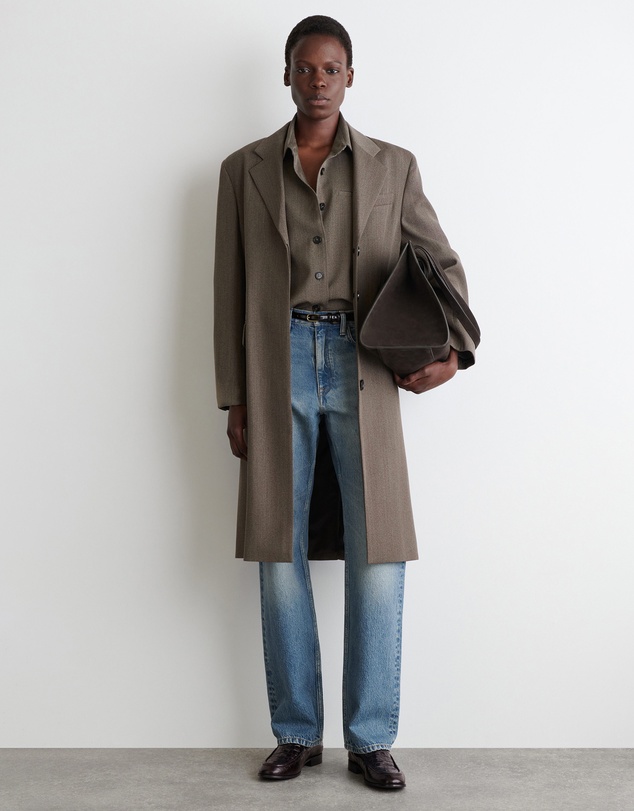 COS - Croc-Effect Leather Loafers