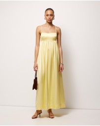 AERE - Suri Satin Maxi Dress
