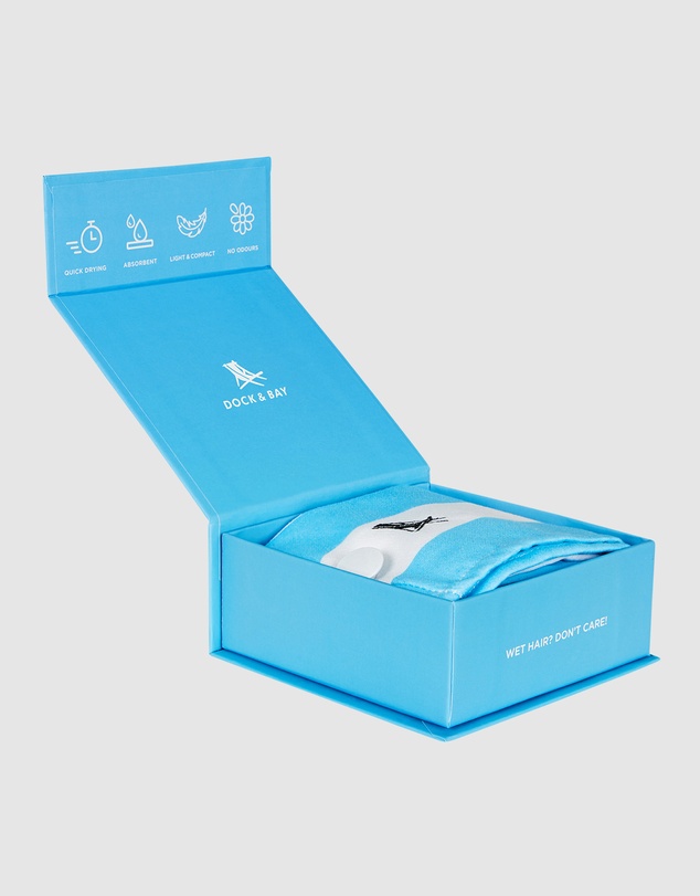 Dock & Bay - Hair Wrap Cabana Collection Tulum Blue
