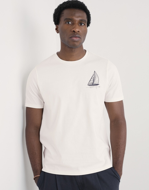 Seasalt - Seasalt Cornwall White Loggerhead T-Shirt